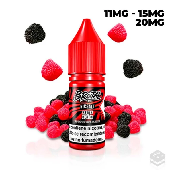 RED & BLACK BRUTAL SALT JUST JUICE 10ML VAPE