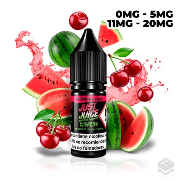 NIC SALT WATERMELON & CHERRY JUST JUICE 10ML VAPE