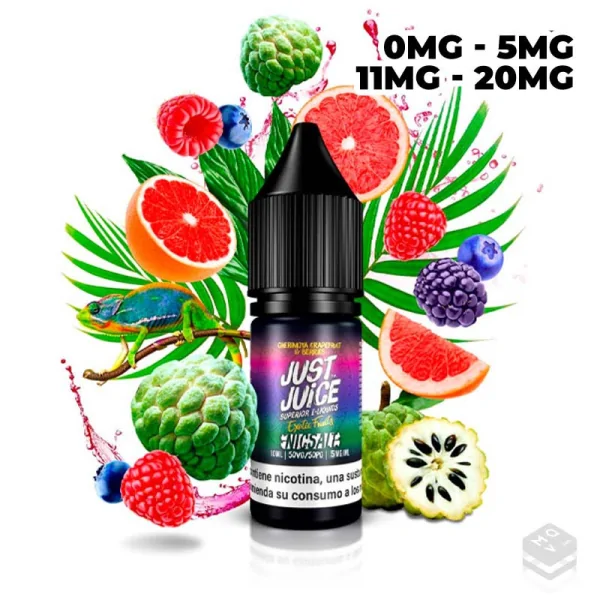 CHERIMOYA GRAPEFRUIT BERRIES NIC SALT JUST JUICE 10ML