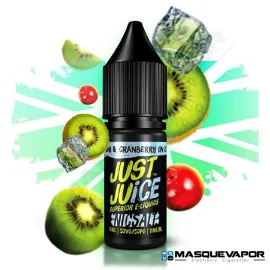 KIWI & CRANBERRY ON ICE NIC SALT JUST JUICE TPD 10ML 15MG VAPE