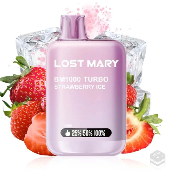 VAPER DESECHABLE STRAWBERRY ICE LOST MARY BM1000 20MG 2ML