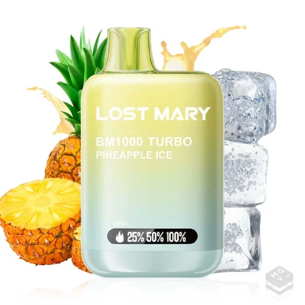 VAPER DESECHABLE PINEAPPLE ICE LOST MARY BM1000 20MG 2ML