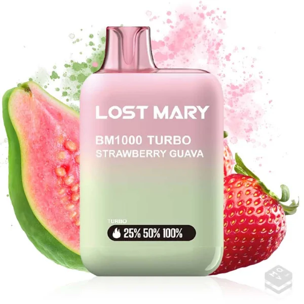 VAPER DESECHABLE STRAWBERRY GUAVA LOST MARY BM1000 20MG 2ML