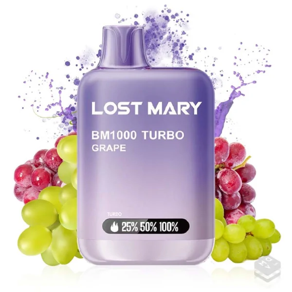 VAPER DESECHABLE GRAPE LOST MARY BM1000 20MG 2ML