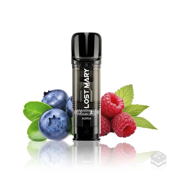 CARTUCHO PRECARGADO BLUEBERRY SOUR RASPBERRY LOST MARY TAPPO 2ML