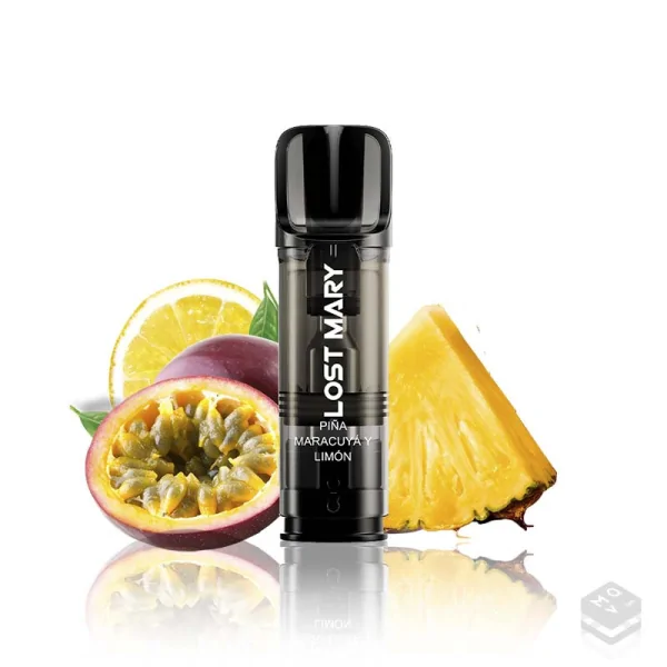 1 x PINEAPPLE PASSION FRUIT LEMON LOST MARY TAPPO PRE-FILLED CARTRIDGE 2ML