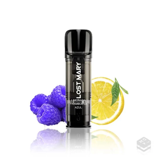 1 x BLUE RAZZ LEMONADE LOST MARY TAPPO PRE-FILLED CARTRIDGE 2ML