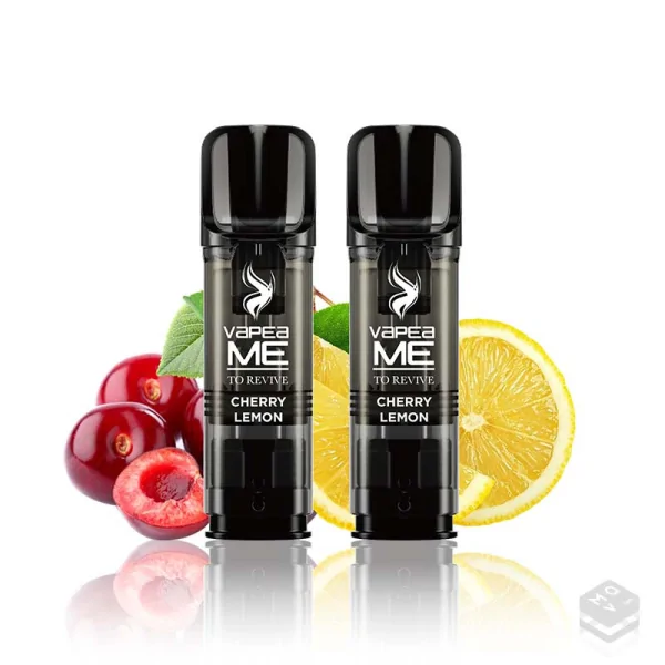 2 x CHERRY LEMON ICE VAPEAME REVIVE PRE-FILLED CARTRIDGES 2x2ML