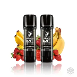 2 x CARTUCHOS PRECARGADOS STRAWBERRY BANANA VAPEAME REVIVE 2x2ML