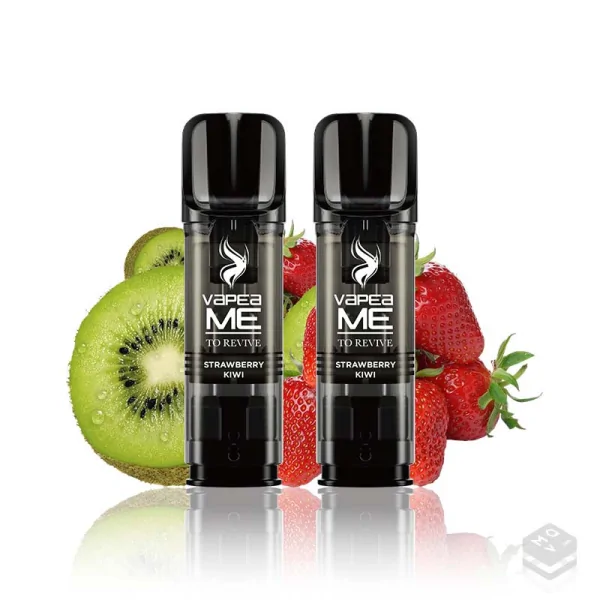 2 x STRAWBERRY KIWI VAPEAME REVIVE PRE-FILLED CARTRIDGES 2x2ML