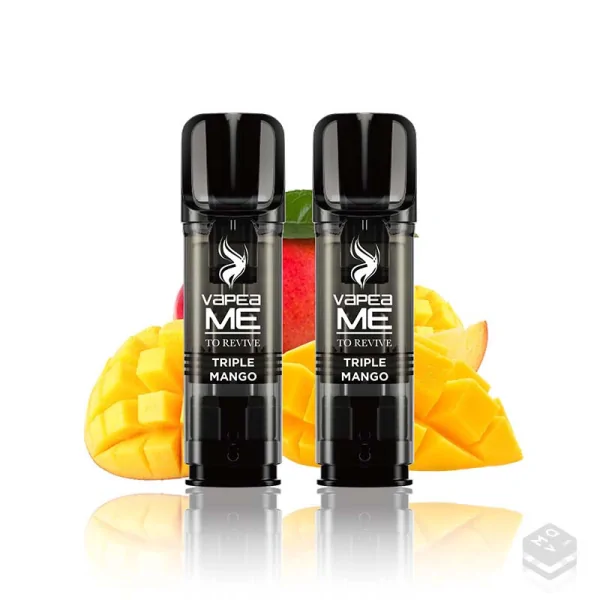 2 x TRIPLE MANGO VAPEAME REVIVE PRE-FILLED CARTRIDGES 2x2ML