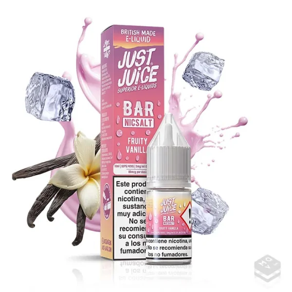 SALES DE NICOTINA FRUITY VANILLA JUST JUICE BAR 10ML