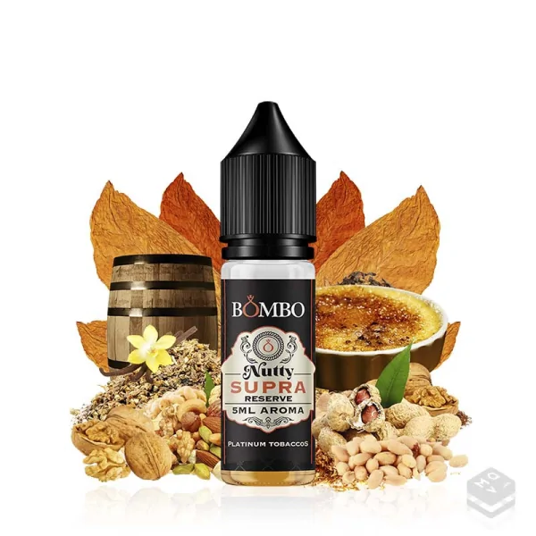 AROMA NUTTY SUPRA RESERVE PLATINUM TOBACCOS BY BOMBO 5ML MINILONGFILL