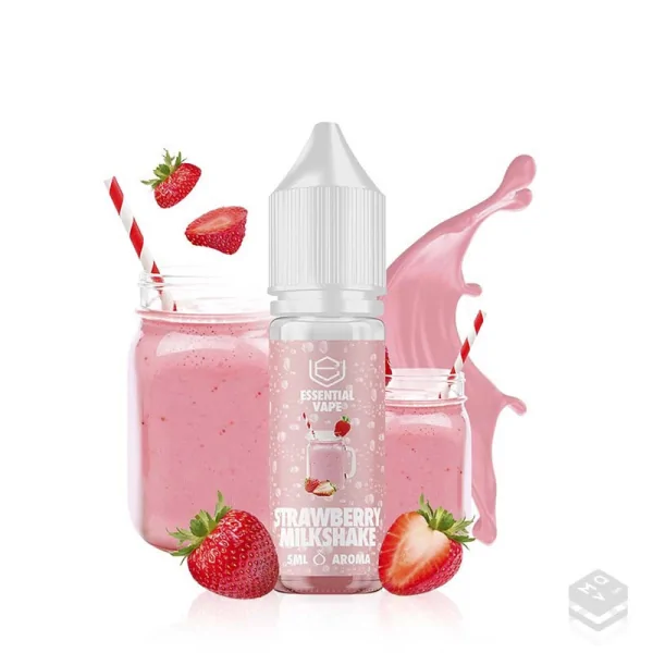 AROMA STRAWBERRY MILKSHAKE ESSENTIAL BOMBO ELIQUIDS 5ML MINILONGFILL