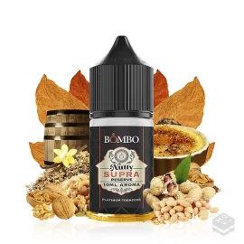 FLAVOUR NUTTY SUPRA RESERVE PLATINUM TOBACCOS BY BOMBO 10ML MINILONGFILL