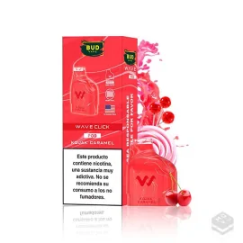 2 x PRE-FILLED CARTRIDGES WAVE CLICK KOJAK CARAMEL BUD VAPE 20MG