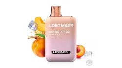 DISPOSABLE VAPE PEACH ICE LOST MARY BM1000 20MG 2ML
