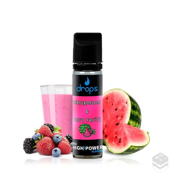 FLAVOUR WATERMELON & SOFT FRUITS DROPS 8ML LONGFILL VAPE
