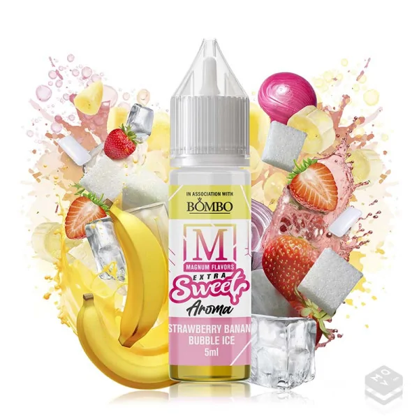 FLAVOUR STRAWBERRY BANANA BUBBLE ICE MAGNUM VAPE 5ML MINILONGFILL