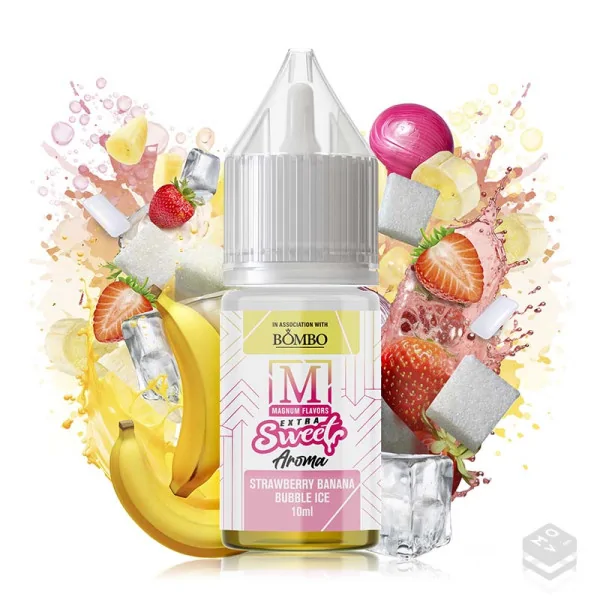 AROMA STRAWBERRY BANANA BUBBLE ICE MAGNUM VAPE 10ML MINILONGFILL