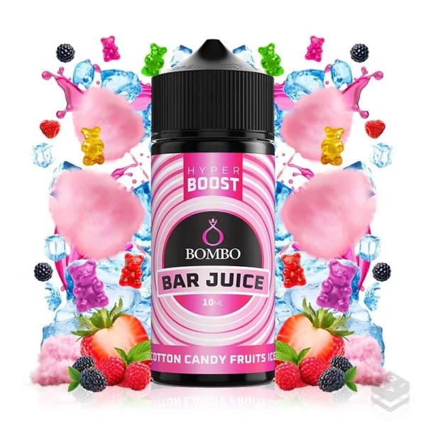 AROMA COTTON CANDY FRUITS ICE BAR JUICE HYPER BOOST BOMBO ELIQUIDS 10ML LONGFILL