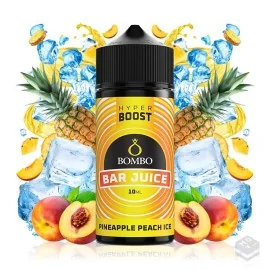 FLAVOUR PINEAPPLE PEACH ICE BAR JUICE HYPER BOOST BOMBO ELIQUIDS 5ML LONGFILL
