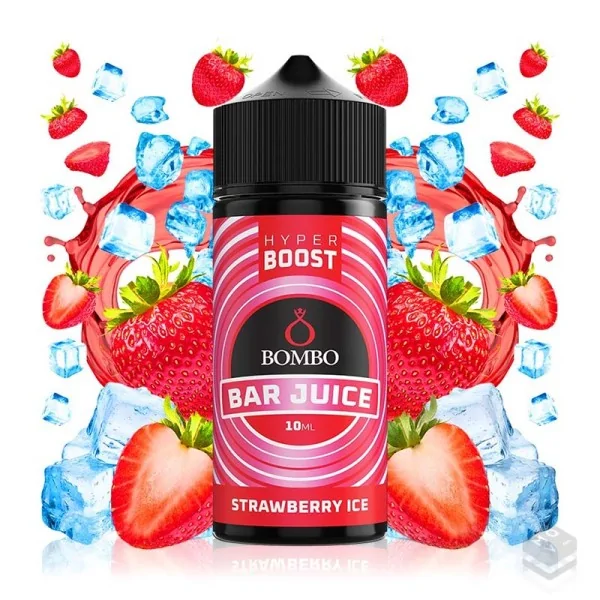 AROMA STRAWBERRY ICE BAR JUICE HYPER BOOST BOMBO ELIQUIDS 10ML LONGFILL
