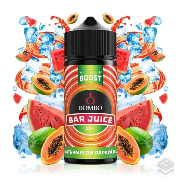 AROMA WATERMELON PAPAYA ICE BAR JUICE HYPER BOOST BOMBO ELIQUIDS 10ML LONGFILL