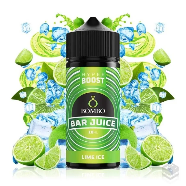 FLAVOUR LIME ICE BAR JUICE HYPER BOOST BOMBO ELIQUIDS 10ML LONGFILL