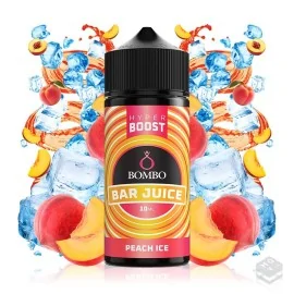 AROMA PEACH ICE BAR JUICE HYPER BOOST BOMBO ELIQUIDS 10ML LONGFILL