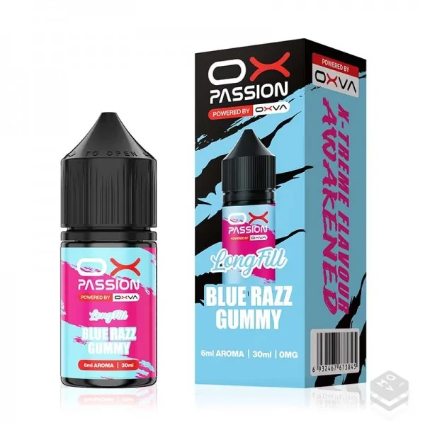 FLAVOUR BLUE RAZZ GUMMY OXVA OX PASSION 6ML MINILONGFILL