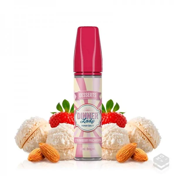 FLAVOUR STRAWBERRY MACAROON DINNER LADY 14ML LONGFILL