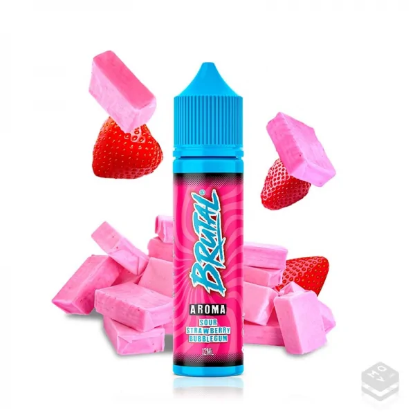 FLAVOUR SOUR STRAWBERRY BUBBLEGUM BRUTAL JUST JUICE 12ML LONGFILL