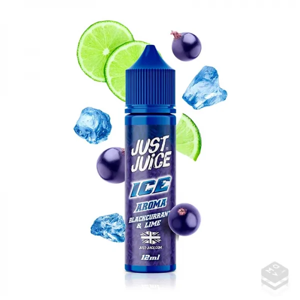 AROMA BLACKCURRANT LIME ICE JUST JUICE 12ML LONGFILL