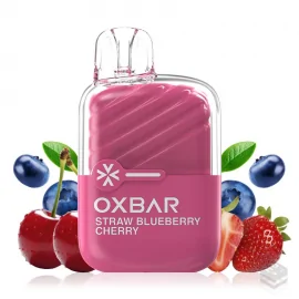DISPOSABLE VAPE STRAW BLUEBERRY CHERRY OXBAR 20MG 2ML