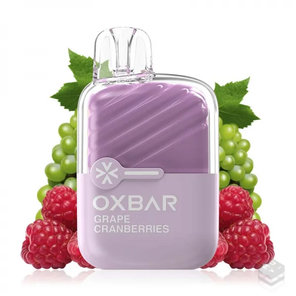 DISPOSABLE VAPE GRAPE CRANBERRIES OXBAR 20MG 2ML