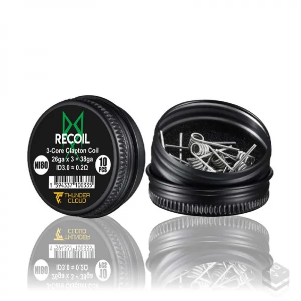 3CORE CLAPTON COILS NI80 0.2 THUNDERCLOUD X GRIMM GREEN