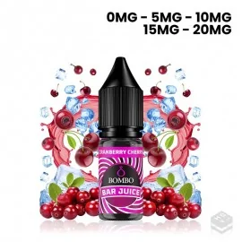 CRANBERRY CHERRY ICE BAR JUICE BY BOMBO 10ML NICOTINE SALTS