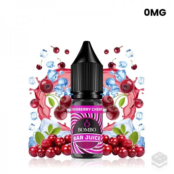 CRANBERRY CHERRY ICE BAR JUICE BY BOMBO 10ML NICOTINE SALTS