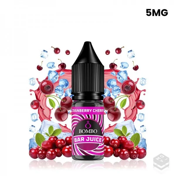 CRANBERRY CHERRY ICE BAR JUICE BY BOMBO 10ML NICOTINE SALTS