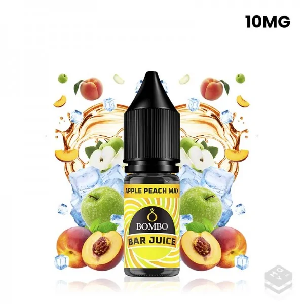 SALES DE NICOTINA APPLE PEACH MAX ICE BAR JUICE BY BOMBO 10ML