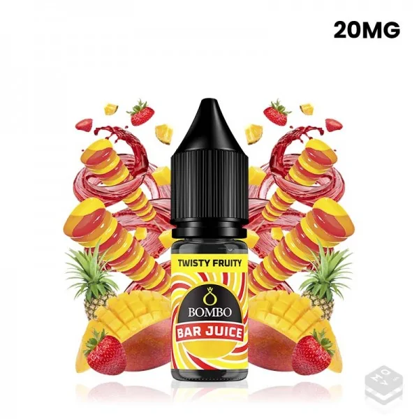 TWISTY FRUITY ICE BAR JUICE BY BOMBO 10ML NICOTINE SALTS