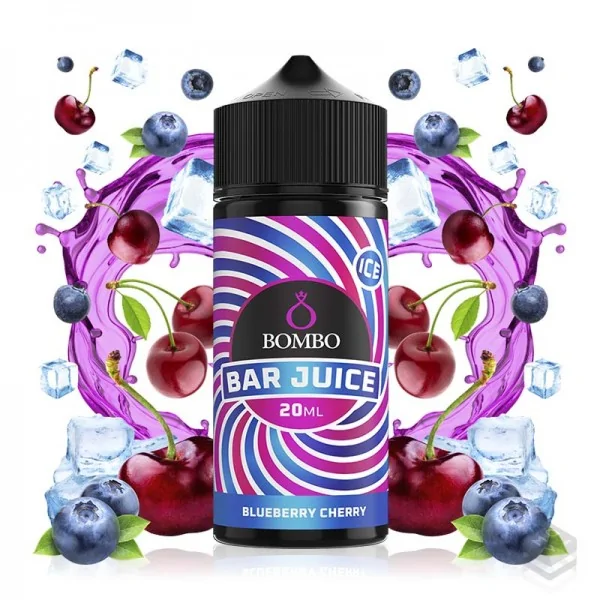 AROMA BLUEBERRY CHERRY ICE BAR JUICE BY BOMBO 20ML LONGFILL