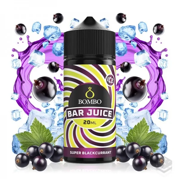 FLAVOUR SUPER BLACKCURRANT ICE BAR JUICE BY BOMBO 20ML LONGFILL