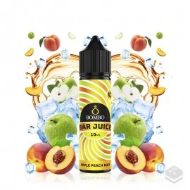 FLAVOUR APPLE PEACH MAX ICE BAR JUICE BY BOMBO 10ML LONGFILL