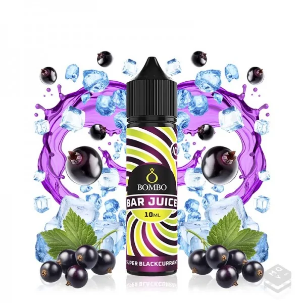 FLAVOUR SUPER BLACKCURRANT ICE BAR JUICE BY BOMBO 10ML LONGFILL