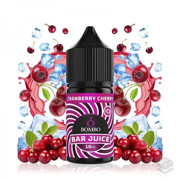 FLAVOUR CRANBERRY CHERRY ICE BAR JUICE BY BOMBO 10ML MINILONGFILL