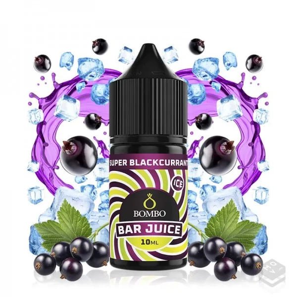 AROMA SUPER BLACKCURRANT ICE BAR JUICE BY BOMBO 10ML MINILONGFILL