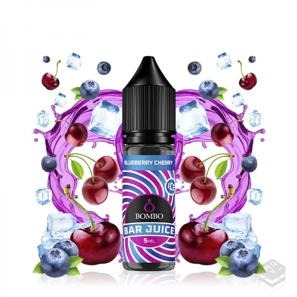 AROMA BLUEBERRY CHERRY ICE BAR JUICE BY BOMBO 5ML MINILONGFILL
