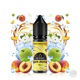 FLAVOUR APPLE PEACH MAX ICE BAR JUICE BY BOMBO 5ML MINILONGFILL